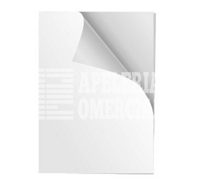 PAPEL ADHESIVO SATINADO C/BLANCO T/CARTA